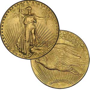 St. Gaudens $20 Gold Coin